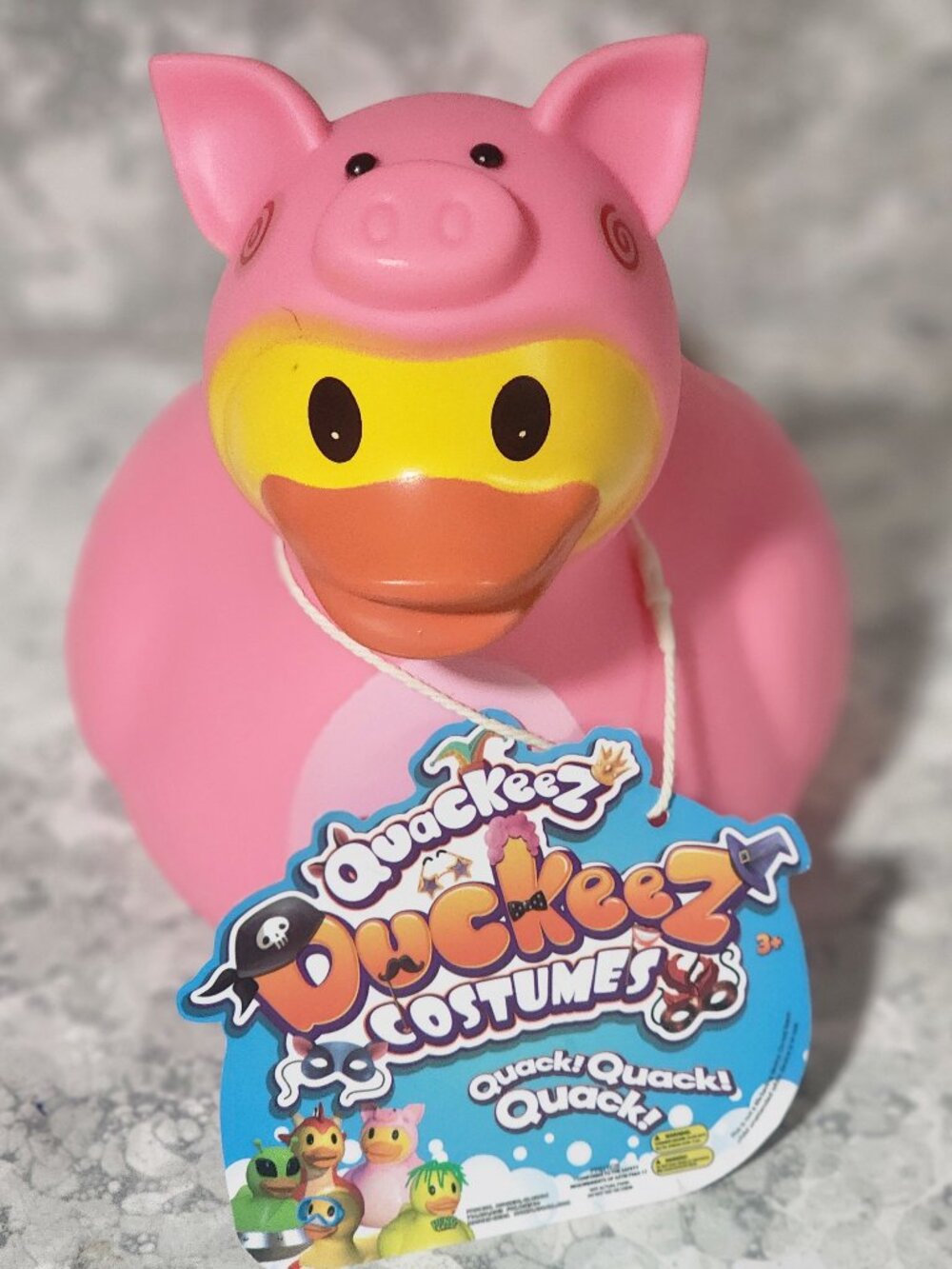 Duckeez Pink Piggy Rubber Duck NWT